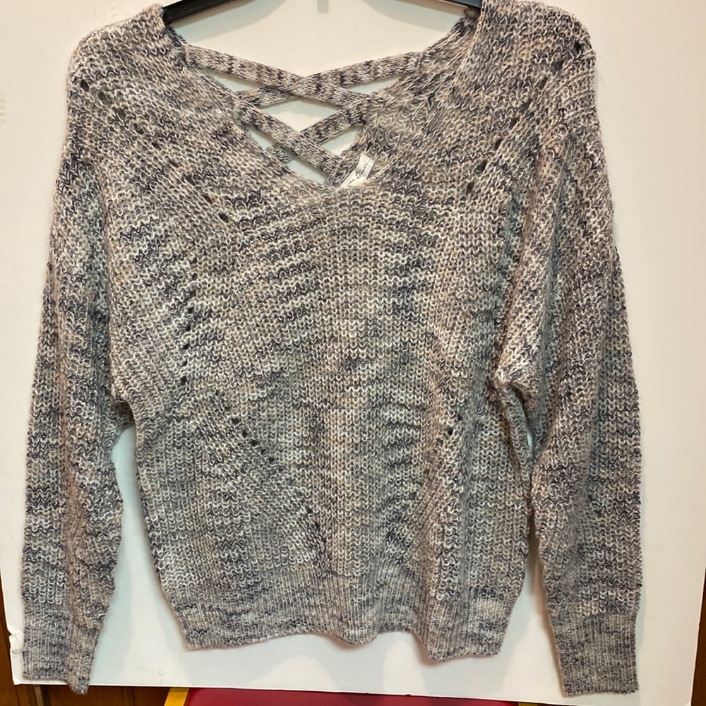 By the River Sweater, open weave